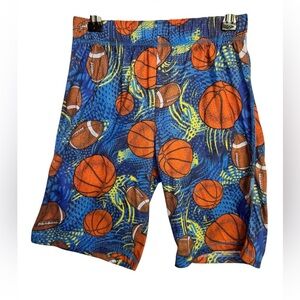 💥Kids Sports Print Pajama Bottoms - Blue and Orange
